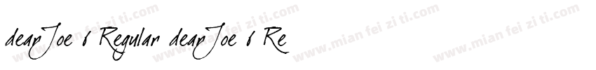 dearJoe 6 Regular dearJoe 6 Regular字体转换